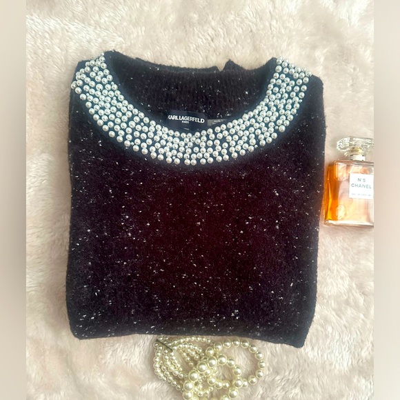 Karl Lagerfeld Pearl Sweater - Picture 8 of 16